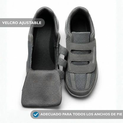 Zapatos Extra Anchos Mujer Hombre Velcro Malla Transpirable