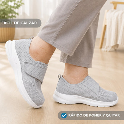 Zapatos Extra Anchos Mujer Hombre Velcro Pie Ancho