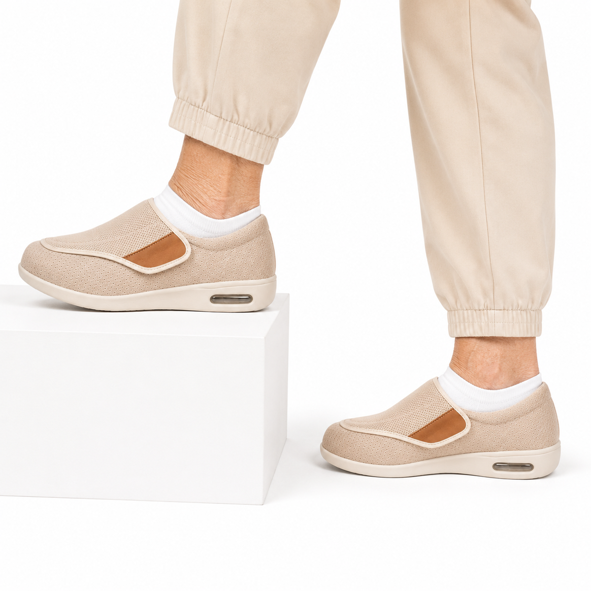 Zapatos Anchos Mujer Hombre Fácil Poner Ligeros Transpirables