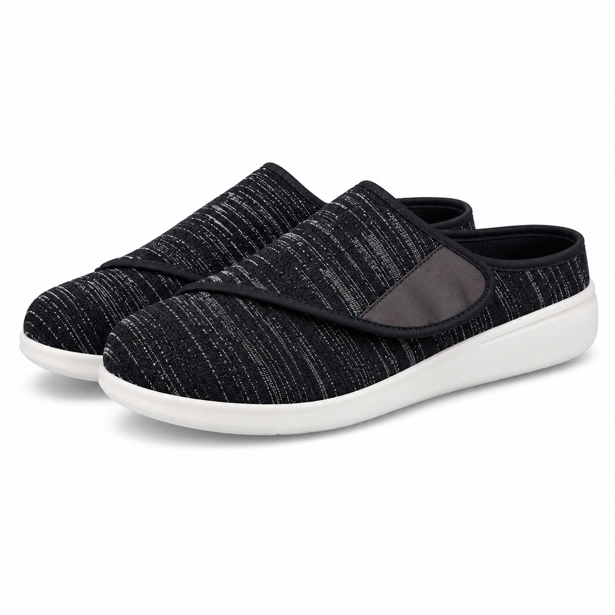 Zapatos Sin Cordones Extra Anchos Velcro Transpirables Antideslizantes