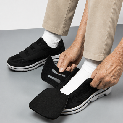 Zapatos Extra Anchos Mujer Hombre Velcro Malla Transpirable