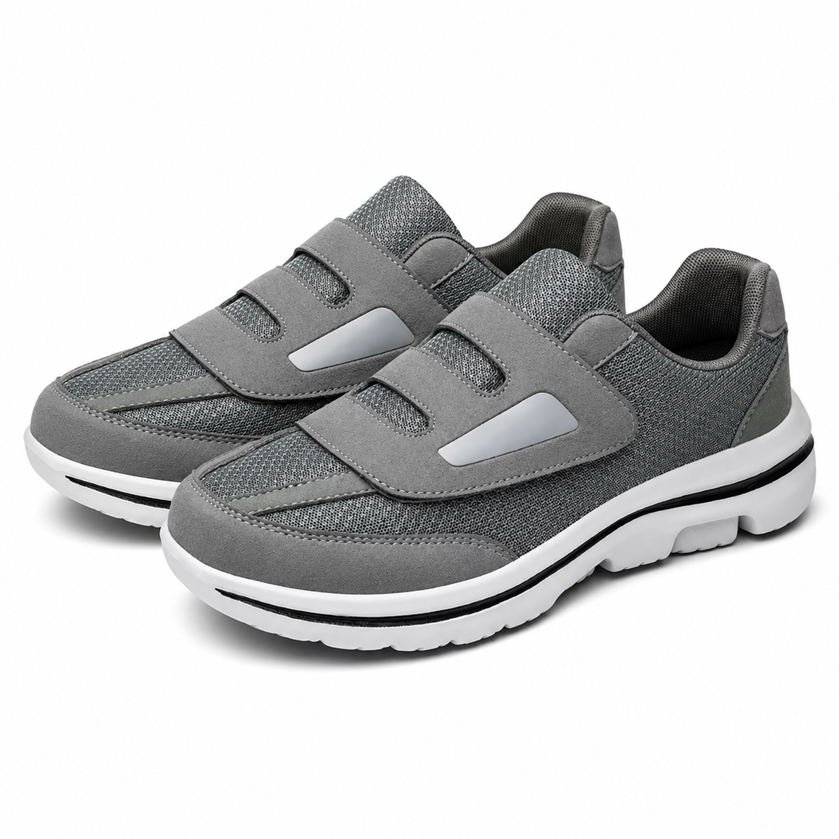 Zapatos Extra Anchos Mujer Hombre Velcro Malla Transpirable