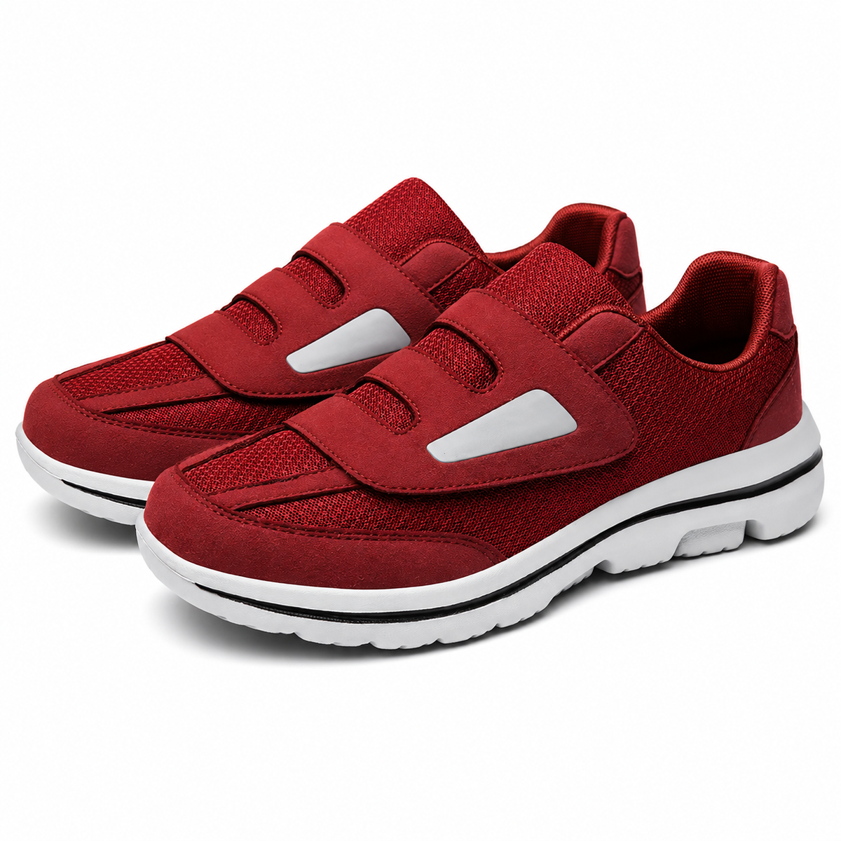 Zapatos Extra Anchos Mujer Hombre Velcro Malla Transpirable
