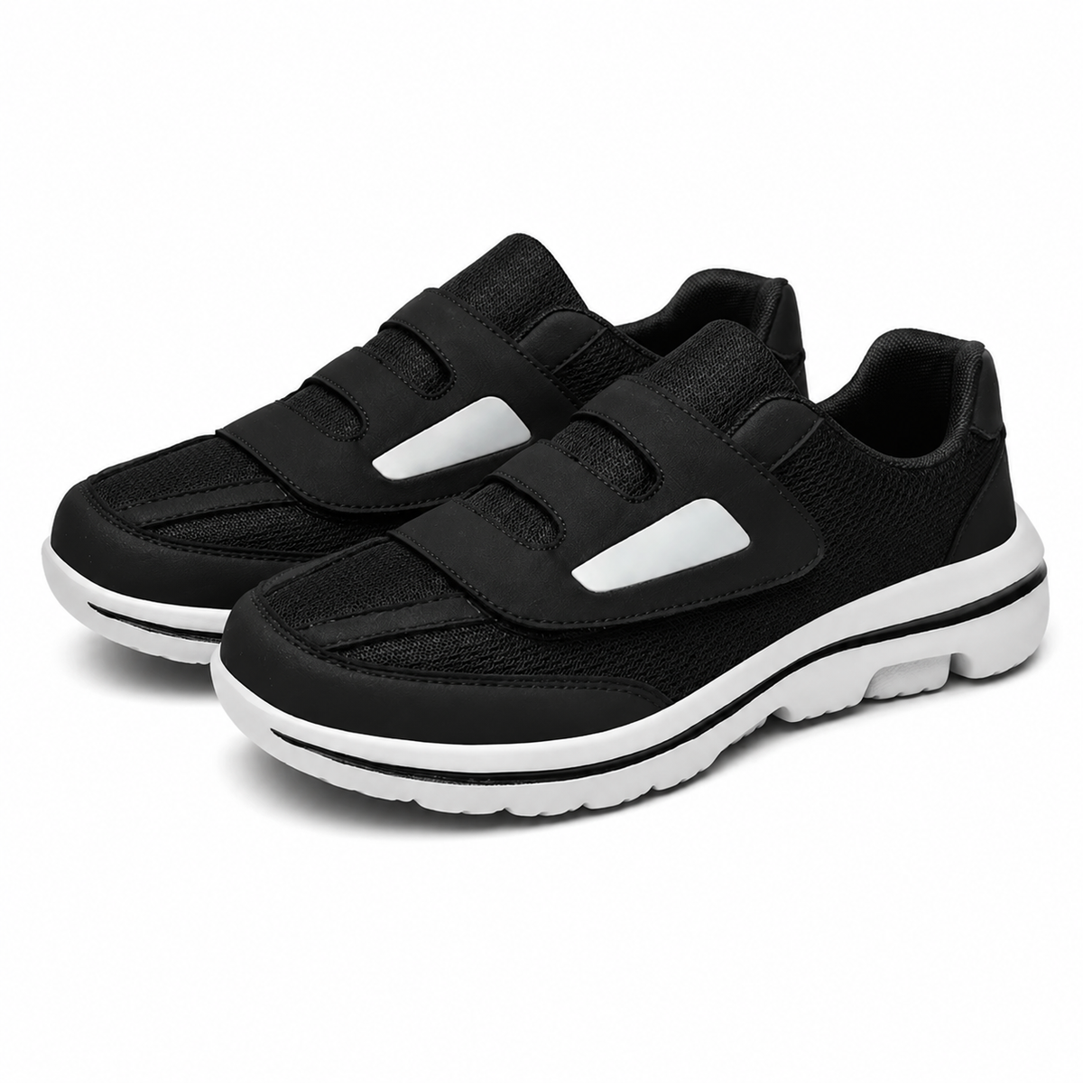 Zapatos Extra Anchos Mujer Hombre Velcro Malla Transpirable